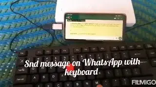 Send message with external keybord||how to use keyboard with android||#computer#technology #mrmuglia