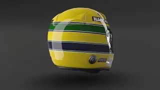 Casco de A. Senna 1991 F1 