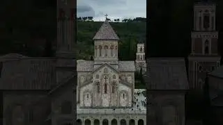 Bodbe monastery #georgiatravel #church #droneview