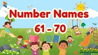 Spell Number Names 61 to 70 | Kids | Dr La Skool #Numbernames61to70 #spell #drlaskool #spell61to70
