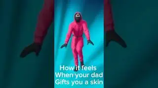 Im so happy he gave me the guard skin! 🥳 #holiday #follow #gaming #dad #fortnite #gift #squidgame
