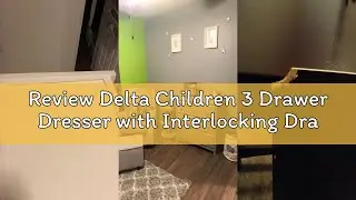 Review Delta Children 3 Drawer Dresser with Interlocking Drawers, Grey