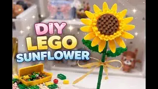 DIY LEGO Sunflower | Relaxing & Cute Build 🌻#legosunflower #diylego #cutelego #lego