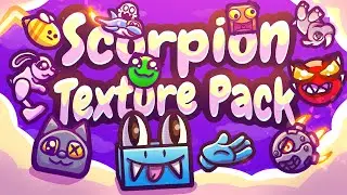 (90 NEW ICONS) Scorpion Texture Pack Release - 5K Sub Special! (Geometry Dash)