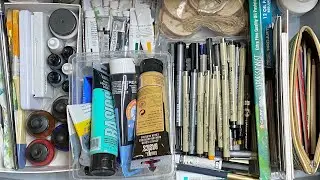 Art/Office Supply Tour | Decluttering My Art Supplies