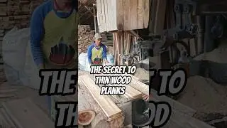 The Secret to Thin Wood Planks #wood #woodworking #automobile #2026 #machine #viral