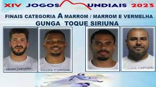 ABADÁ CAPOEIRA JOGOS MUNDIAIS 2023 CAT  A GUNGA MARROM MARROM E VERMELHA