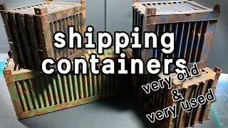 Shipping Containers old & rusty #Diorama #ScaleModel #Miniature #ModelKit