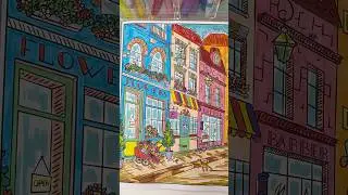 Old Town & Cozy Vibes ☀️ Voloring Book for Adults 🎨 Art Therapy