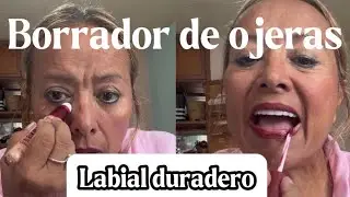 C&oacute;mo borrar ojeras. Labial duradero. Maquillaje diario #borradordeojeras #labial #ojeras 