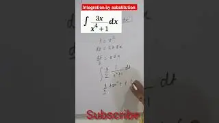 Class 12 Maths Integration by Substitution|| Chapter 7 Maths #calculus #integration #differentiation