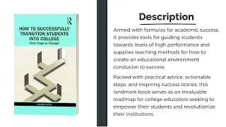 How to Transition Students into College: From Traps to Triumph