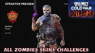 New Operator Jackal All No Remorse for the Dead Zombies Outfits Challenges in Black Ops Cold War