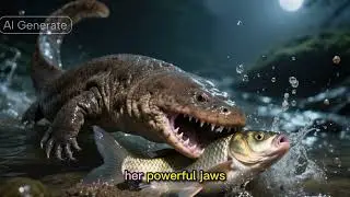 Animal life Japanese giant salamander 