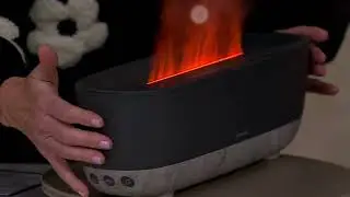 HoMedics Fireside Plus 0.47 Gal Top Fill Ultrasonic Humidifier on QVC