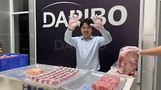 Meat Processing Machine | Cube Party  | Salmon | Beef | Pork #shorts