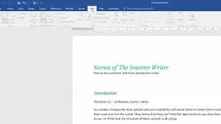 MS Word Navigation Pane Tip