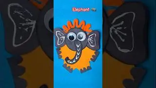 Easy Elephant craft, New Creative Craft ideas for kids #elephant #animals #trending #youtube #shorts