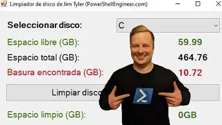 Secuencia de comandos del limpiador de disco de PowerShell
