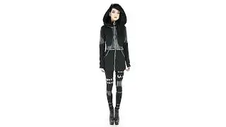 Paneled Hoodie from Restyle