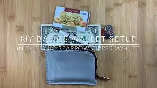 My Basics Wallet Setup in the Chic Sparrow Zipper Wallet