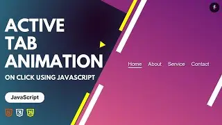 Creating an Animated Navigation Bar with HTML & CSS , JS | OnClick Effect in HTML,CSS&JS | asiacoder