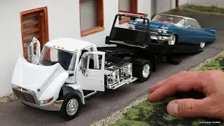 1:24 International DuraStar 4400 flat bad tow truck - Jada [Unboxing]