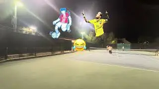 Overhead blast & Soccer Tennis Shot! ⚽️🎾