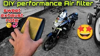 performance air filter loud sound 🏍️🤩