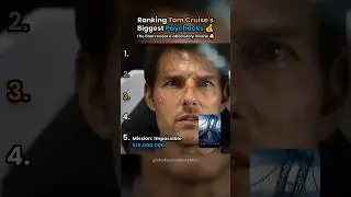 Ranking Tom Cruise's Biggest Paychecks 💰 #shorts #tomcruise #paycheck