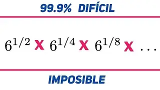 El 99% falla al resolver este producto de potencias infinitas. Serie geom&eacute;trica  matem&aacute;tica facil.