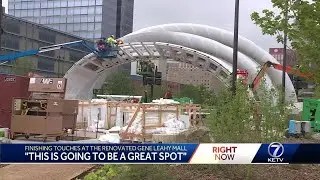 Nearly $300 million revitalization project at Omaha's Gene Leahy Mall nears completion