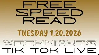 Free Speed Reads - 1.20.2026 - Live Replay