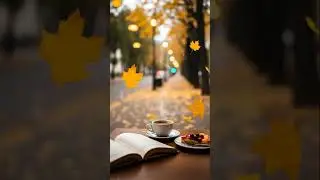 Sipping coffee, watching autumn leaves fall the perfect moment  #asmr #fall #relax #relaxing