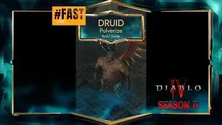 FAST and SHORT Pulverize Druid Endgame Build Guide in S11👑 Easy Play😎 #diablo4 #paladin #d4 #guide
