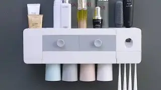 Wall mounted Toothbrush holder and dispenser