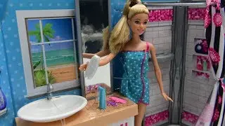 barbies glamour bathroom. barbi  kids toy. Fun World For Children. part one !