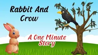 Rabbit And Crow | One Minute Story | Kids Rise Stories
