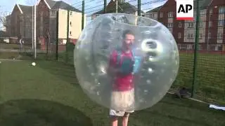 Bumper fun - Zorb football kicks off in Cardiff
