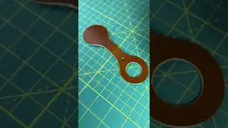 Leather AirTag holder #madeinusa #italianleather #madebyhand #airtagcase #asmr #airtagholder