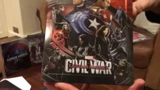 Marvel - Captain America Civil War - Blu Fans Exclusive Full Slip Steelbook Review Unboxing