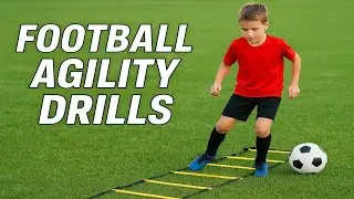 Football Agility Drills For Youth | Cone Drills for Speed & Quickness | SAQ Training for Kids