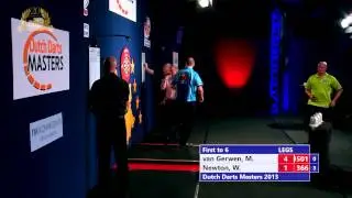 Dutch Darts Masters quarter-final - Michael van Gerwen vs Wes Newton
