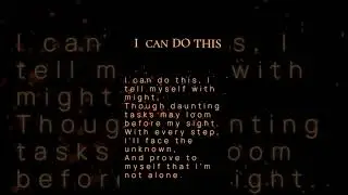 I Can Do: Prove to Myself at Every Step #icandothis #motivation #success