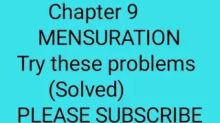 Class 8 maths MENSURATION