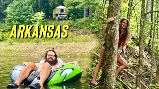 Exploring Arkansas - free camping and crystal digging in our Truck House