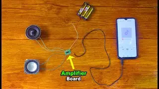 How to make amplifier at home - Using 5 Volt 2-Channel Stereo Audio Amplifier Board - Amplifier