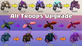Upgrading All Troops in 6 Minutes | Clash of Clans All Troops Level