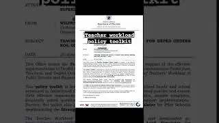 teacher workload policy #deped #depedteachers