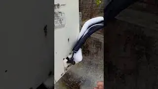 AC discharge pipe ice🍦🍨❄️☃️ #shorts #AC